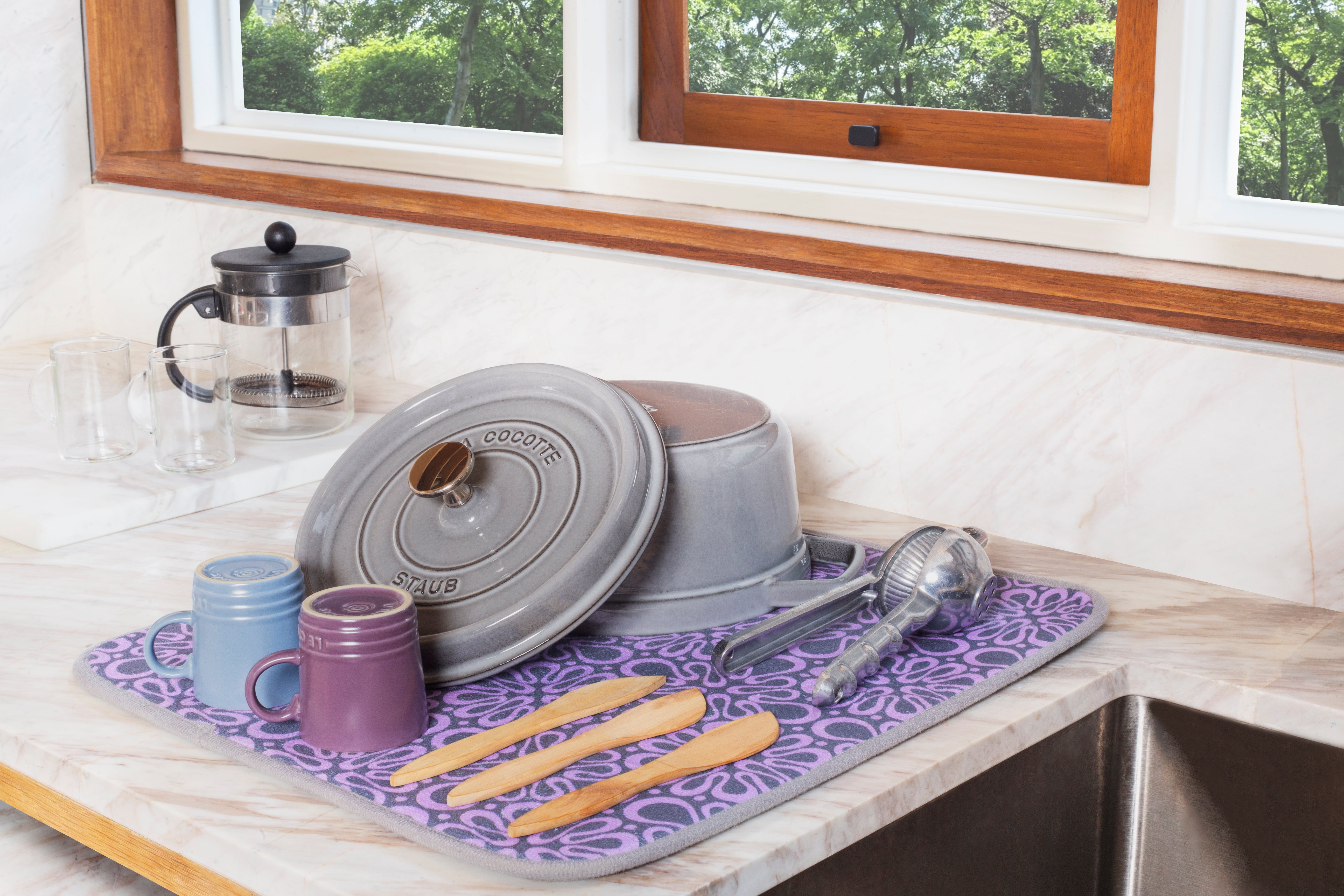 Blossom Dish Drying Mat